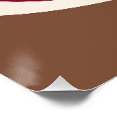 Sock Monkey Smile(Junge)Glänzendes Poster (Ecke)