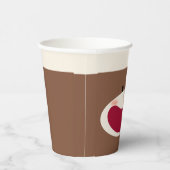 Sock Monkey Smile (Junge) Pappbecher (Rechts)