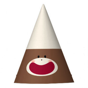 Sock Monkey Smile (Junge) Partyhütchen