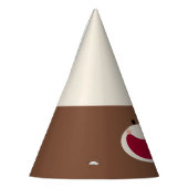 Sock Monkey Smile (Junge) Partyhütchen (Links)