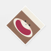 Sock Monkey Smile (Junge) Serviette (Ecke)