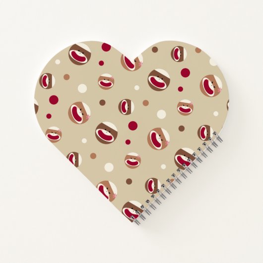 Sock Monkey Smile Notizblock (Rückseite)