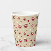 Sock Monkey Smile Pappbecher (Vorderseite)