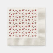 Sock Monkey Smile Serviette (Vorderseite)