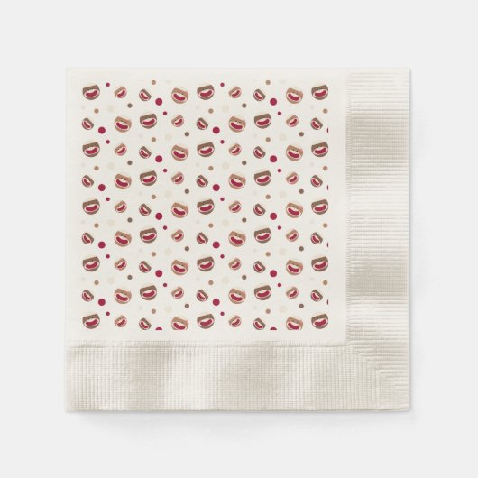 Sock Monkey Smile Serviette (Vorderseite)