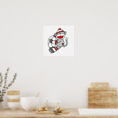 Sock Monkey Soccer T Shirts und Geschenke Poster (Küche)