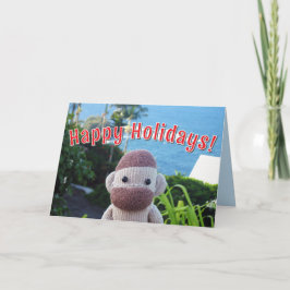 Sock Monkey - Socky Christmas Cards Einladung