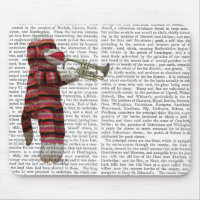 Sock Monkey spielt Trumpet