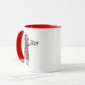 Sock Monkey spielt Trumpet Tasse (Vorderseite Links)