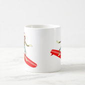 Sock Monkey Surfer Kaffeetasse (Mittel)