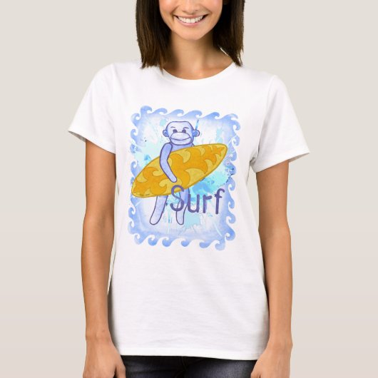 Sock Monkey Surfer T - Shirt (Vorderseite)