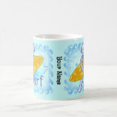 Sock-Monkey-Surfer-Tasse Kaffeetasse (Mittel)