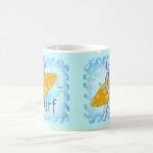 Sock-Monkey-Surfer-Tasse Kaffeetasse (Mittel)