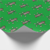 Sock Monkey | Tanzaffäsche Geschenkpapier (Ecke)