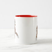 Sock-Monkey-Tasse Zweifarbige Tasse (Mittel)