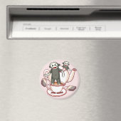 Sock Monkey Teekannenmagnet Magnet (In Situ (Geschirrspüler))