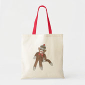 Sock Monkey Tote Bag Tragetasche (Vorne)
