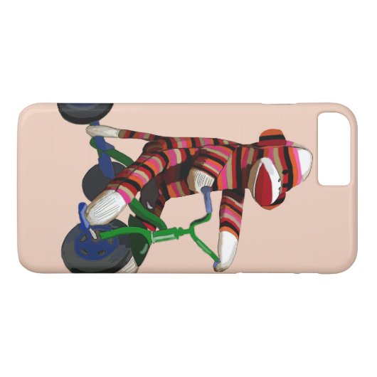 Sock Monkey Tricycle Case-Mate iPhone Hülle (Rückseite (Horizontal))