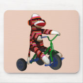 Sock Monkey Tricycle Mousepad (Vorne)