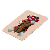 Sock Monkey und Cello 2 Magnet (Linke Seite)