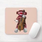 Sock Monkey und Cello 2 Mousepad (Mit Mouse)