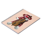 Sock Monkey und Cello 2 Notizblock (Linke Seite)