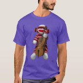 Sock Monkey und Cello 2 T-Shirt (Vorderseite)