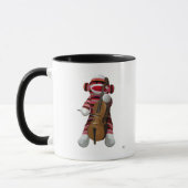Sock Monkey und Cello 2 Tasse (Links)