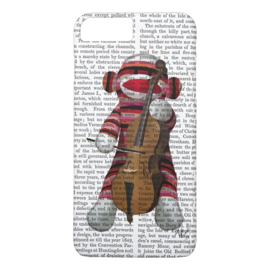 Sock Monkey und Cello Case-Mate iPhone Hülle (Rückseite)