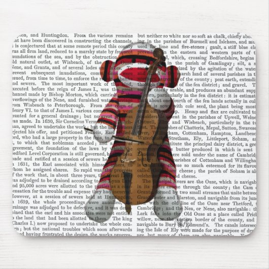 Sock Monkey und Cello Mousepad (Vorne)