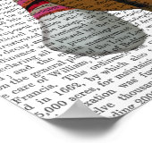 Sock Monkey und Cello Poster (Ecke)