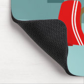 Sock Monkey Vespa Roller Mousepad (Ecke)