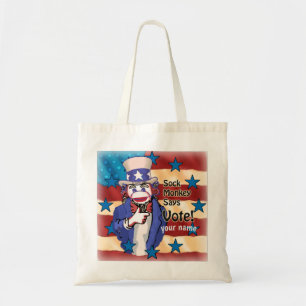 Sock Monkey Vote Tragetasche