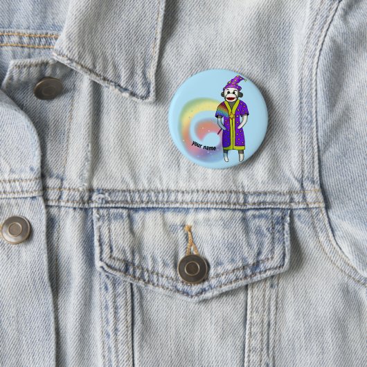 Sock Monkey Wizard Button (Beispiel)