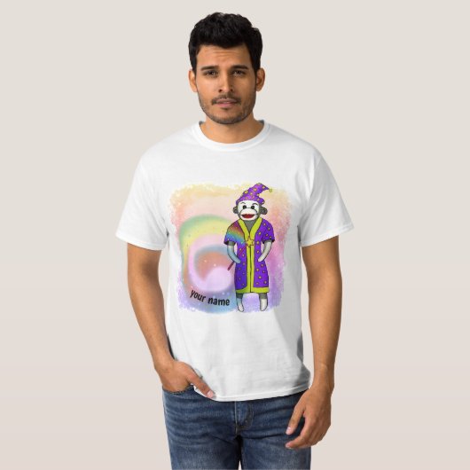 Sock Monkey Wizard T - Shirt (Vorne ganz)
