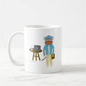 Sock Monkey Writer Kaffeetasse (Links)