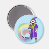 Sock Monkey Zauberer Magnet (Vorderseite/Rückseite)