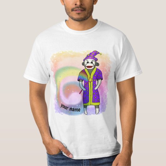 Sock Monkey Zauberer T-Shirt (Vorderseite)