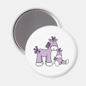 Sock Ponies Pink Magnet (Vorderseite/Rückseite)