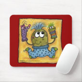 Sock Puppet Fun Mousepad (Mit Mouse)