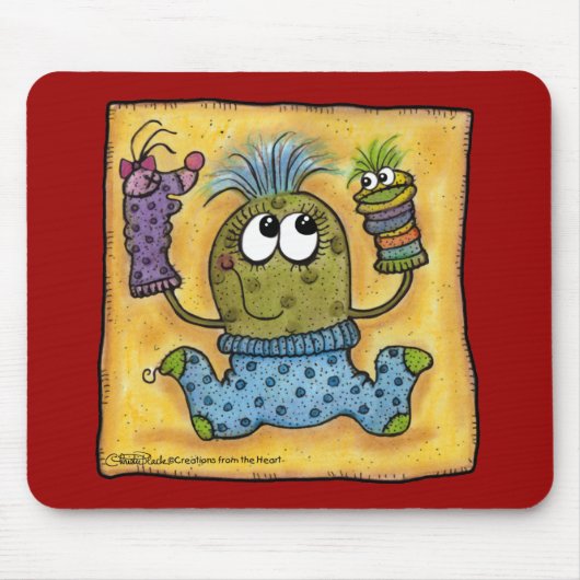 Sock Puppet Fun Mousepad (Vorne)