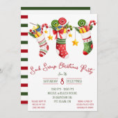 Sock Swap Weihnachts-Party, Feiertagsparty Einladung (Vorne/Hinten)