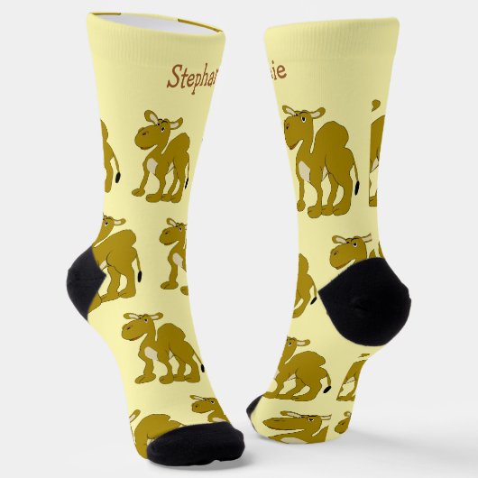 Socke Dromedar Kamel Design (Gewinkelt)
