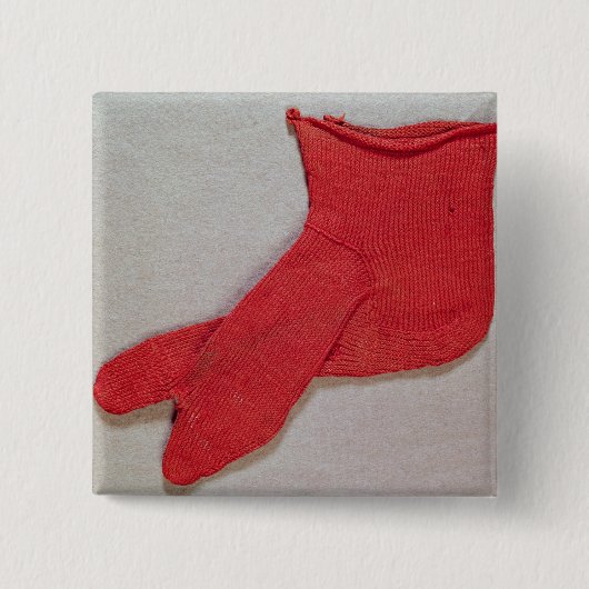 Socke, eine eines Paares von Ägypten, Button (Vorderseite)