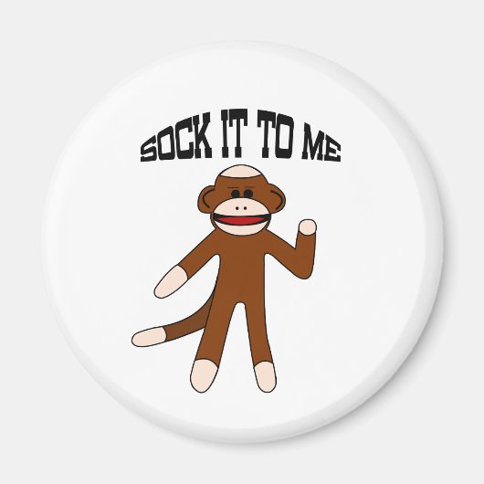 Socke Mir Zu Sockenaffe Magnet (Vorne)
