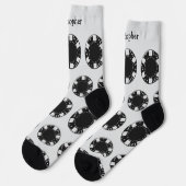 Socke mit Poker-Chip-Design (Linkes Detail)