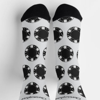 Socke mit Poker-Chip-Design