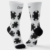 Socke mit Poker-Chip-Design (Gewinkelt)