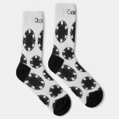 Socke mit Poker-Chip-Design (Rechts)