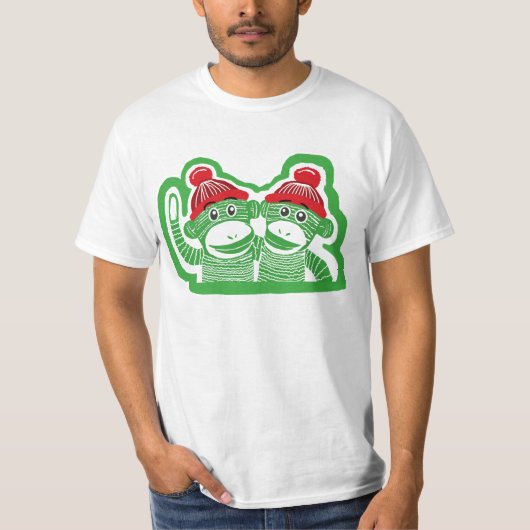 Socke Monkeys der Wert-T - Shirt der Männer (Vorderseite)